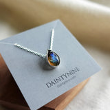 Labradorite Teardrop Necklace Card