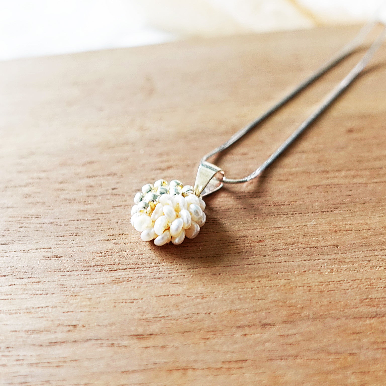 Lucida Last Quarter Necklace in Gold Right