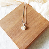 Lucida Last Quarter Necklace in Gold Top