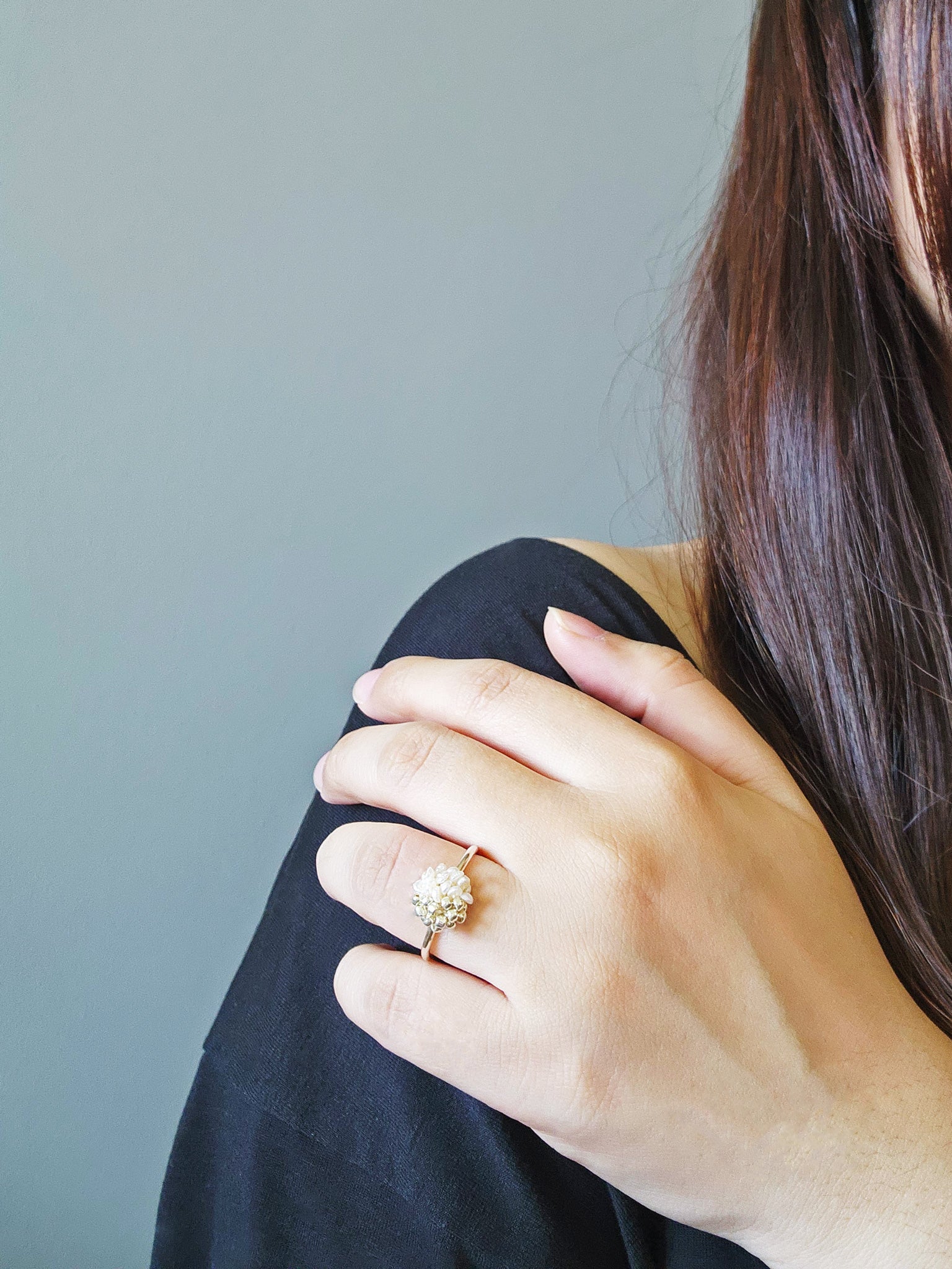 Lucida Last Quarter Slim Ring in Gold Model