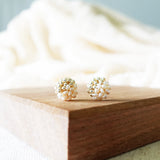 Lucida Last Quarter Stud Earrings in Gold