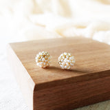 Lucida Last Quarter Stud Earrings in Gold