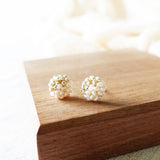 Lucida Last Quarter Stud Earrings in Gold