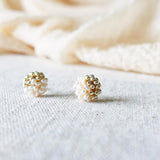 Lucida Last Quarter Stud Earrings in Gold