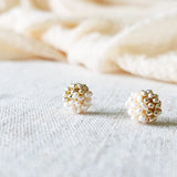 Lucida Last Quarter Stud Earrings in Gold