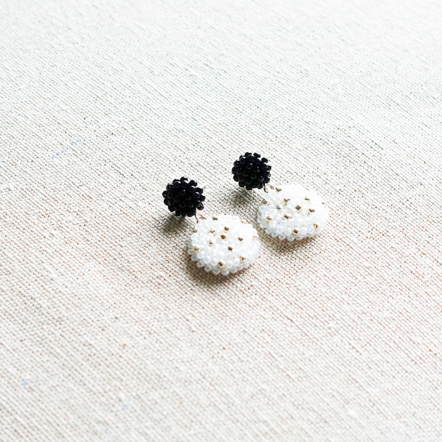 Maevan Earrings in Black Side