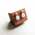 Maevan Earrings in Gold Display Side