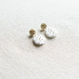 Maevan Earrings in Gold Side