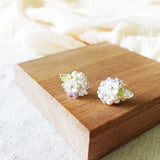 Marigold Stud Earrings in Purple