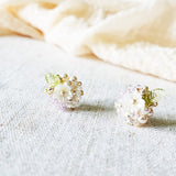 Marigold Stud Earrings in Purple