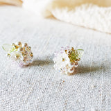 Marigold Stud Earrings in Purple