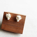 Maude Snowball Earrings Display Front