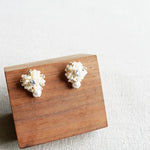 Maude Snowball Earrings Display Side