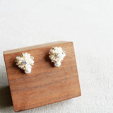 Maude Snowball Earrings Display Side