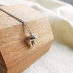 Mushroom Necklace I Display Left