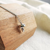 Mushroom Necklace I Display Left