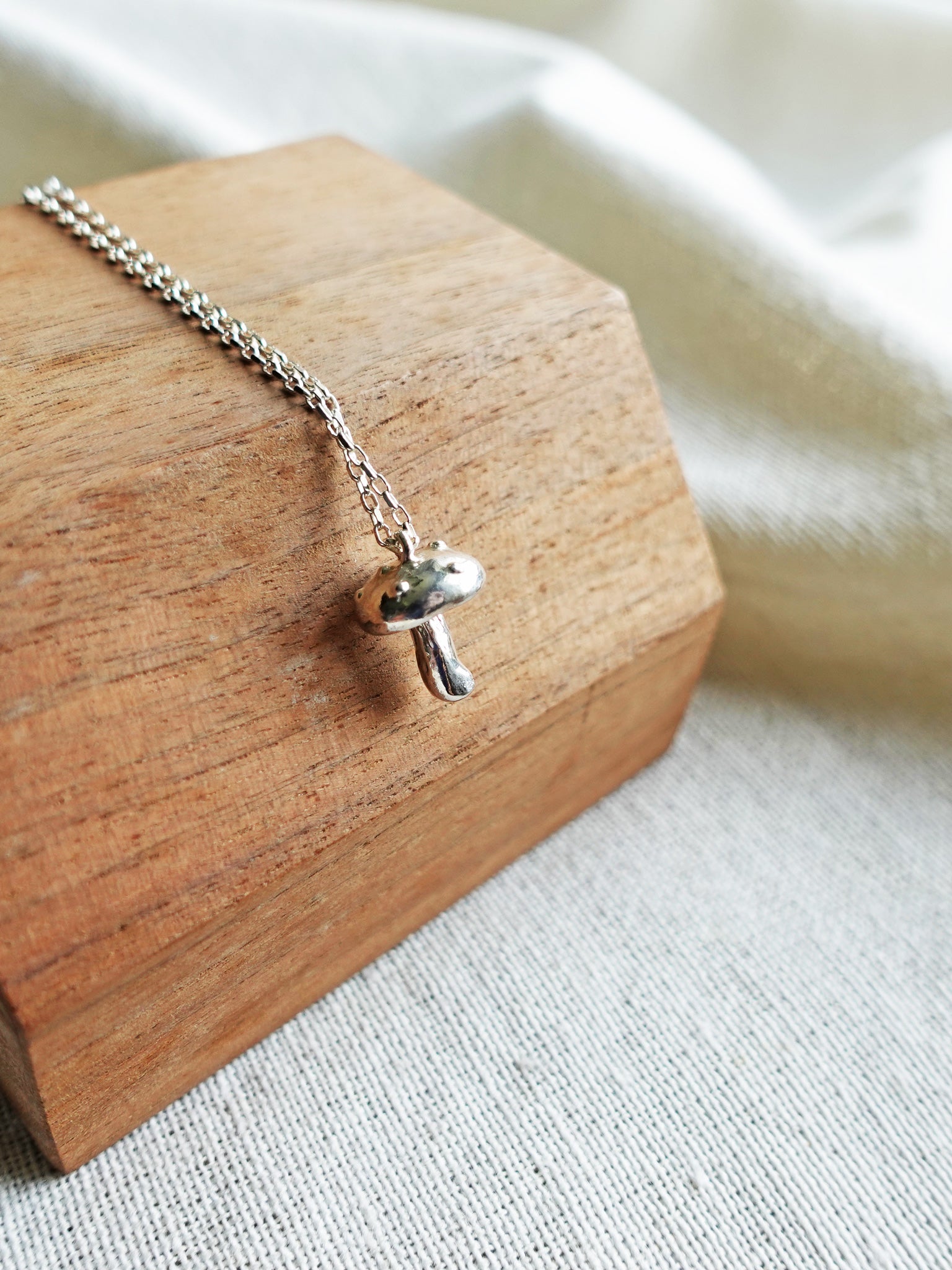 Mushroom Necklace II Display Left