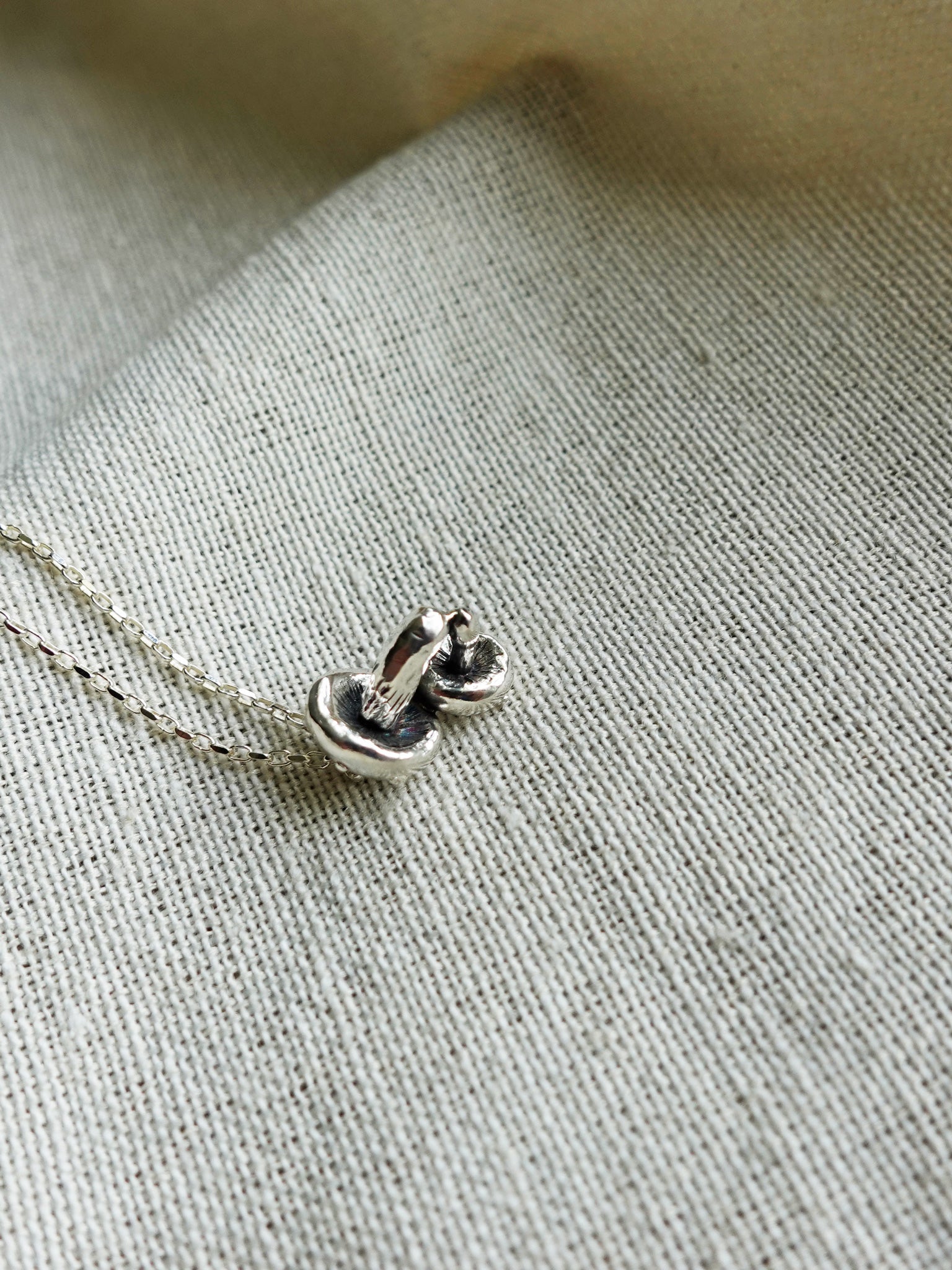 Mushroom Pair Necklace I Bottom