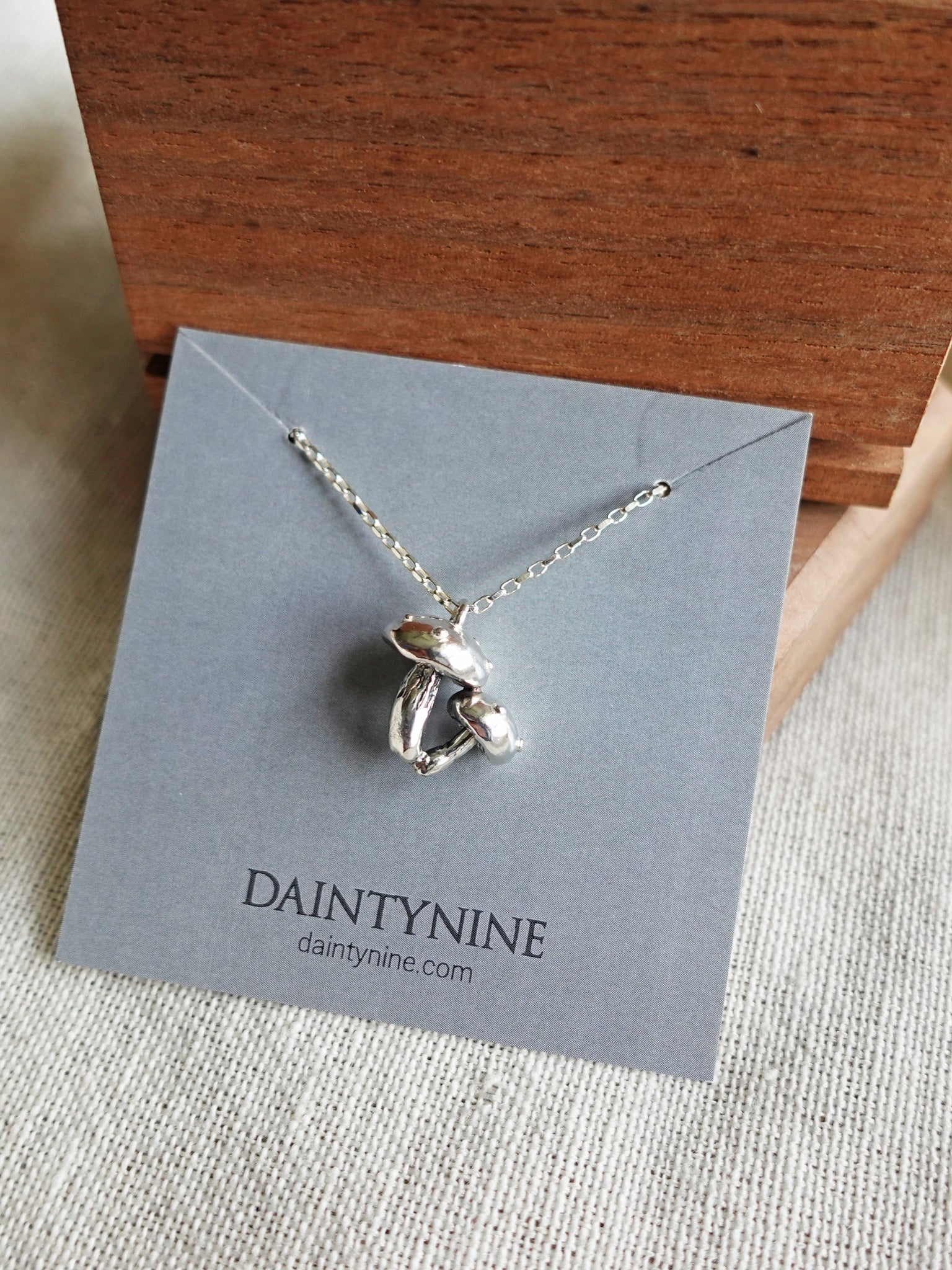 Mushroom Pair Necklace I Card