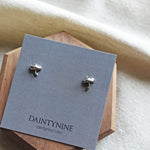 Mushroom Stud Earrings Card Front