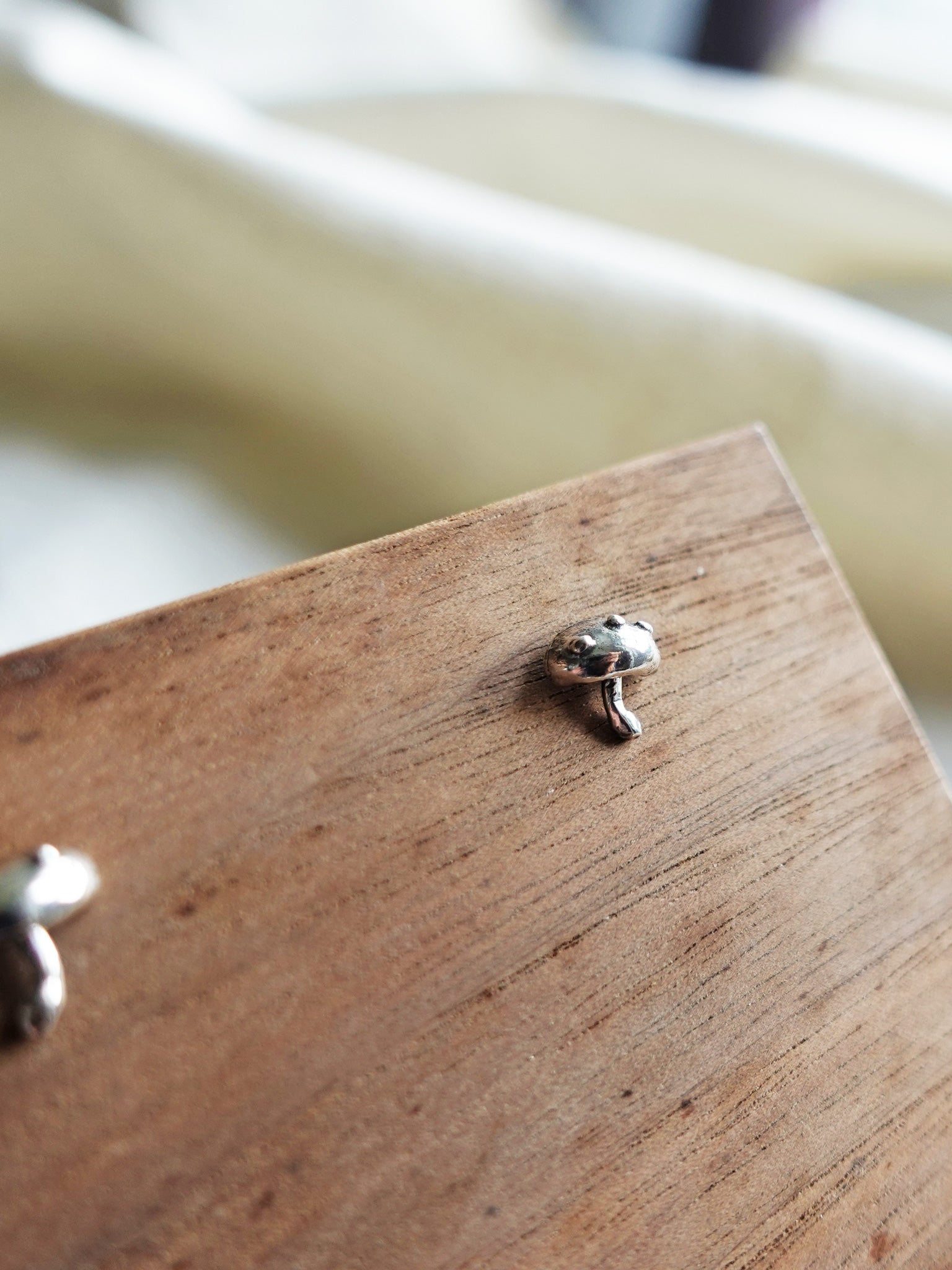 Mushroom Stud Earrings Right