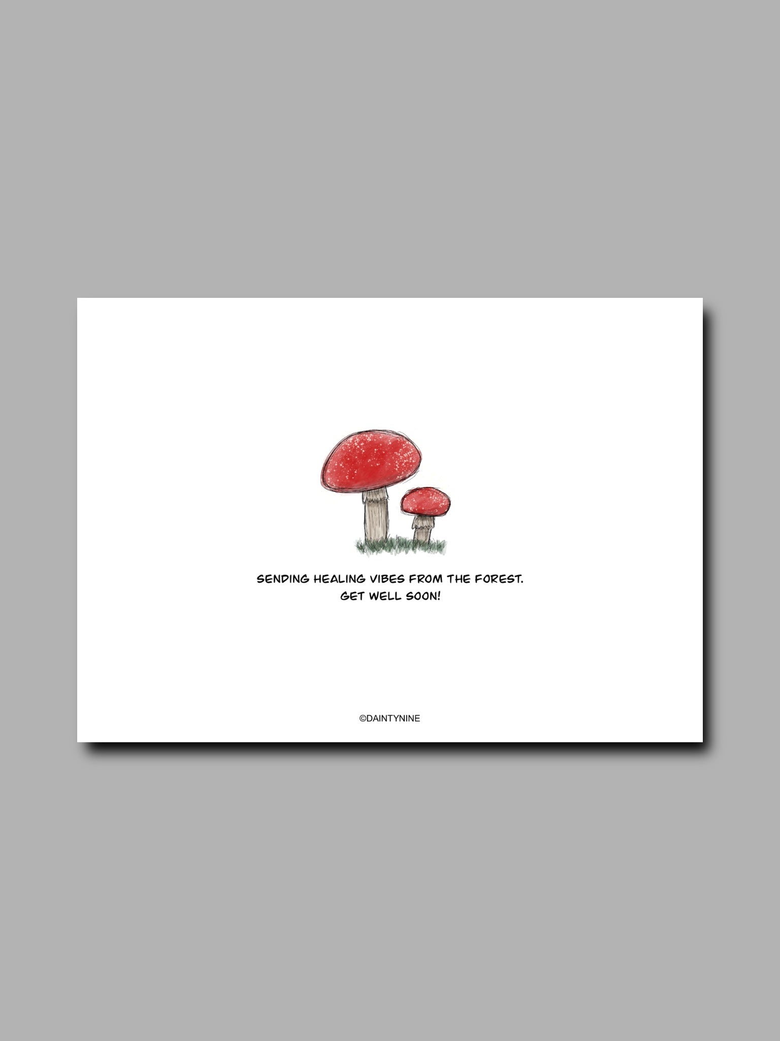 Mushroom Get Well Soon Card