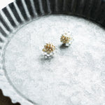 Ophira Stud Earrings in Gold Tray Front