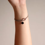 Orb Curb Bracelet in Black Model 2