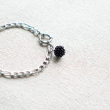 Orb Curb Bracelet in Black Side