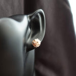Orb Star Dust Stud Earrings in Blush Pink Bust