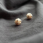 Orb Star Dust Stud Earrings in Blush Pink Front