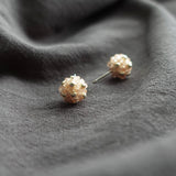 Orb Star Dust Stud Earrings in Blush Pink Front