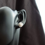 Orb Star Dust Stud Earrings in Cloud White Bust