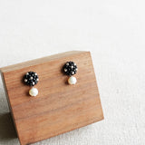 Phoebe Star Dust Earrings in Black Display Right