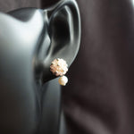 Phoebe Star Dust Earrings in Blush Pink Bust