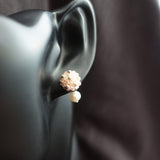 Phoebe Star Dust Earrings in Blush Pink Bust