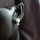 Phoebe Star Dust Earrings in Cloud White Bust