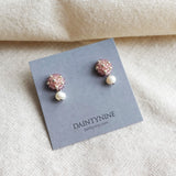 Phoebe Star Dust Earrings in Mauve Purple Card Front