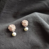 Phoebe Star Dust Earrings in Mauve Purple Front