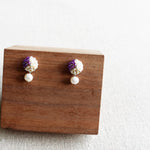 Phoebe Trio Earrings in Royal Purple Display