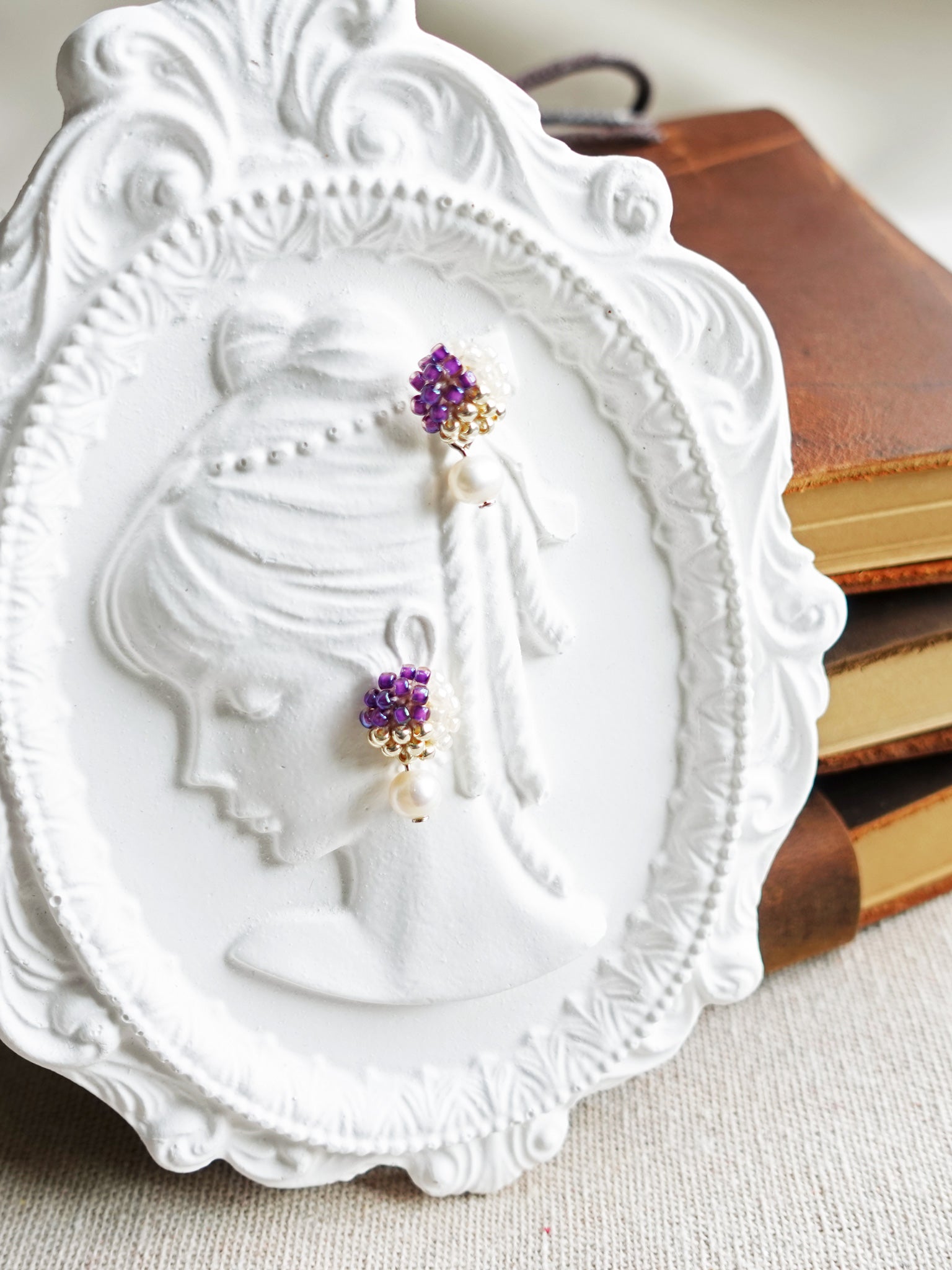 Phoebe Trio Earrings in Royal Purple Frame