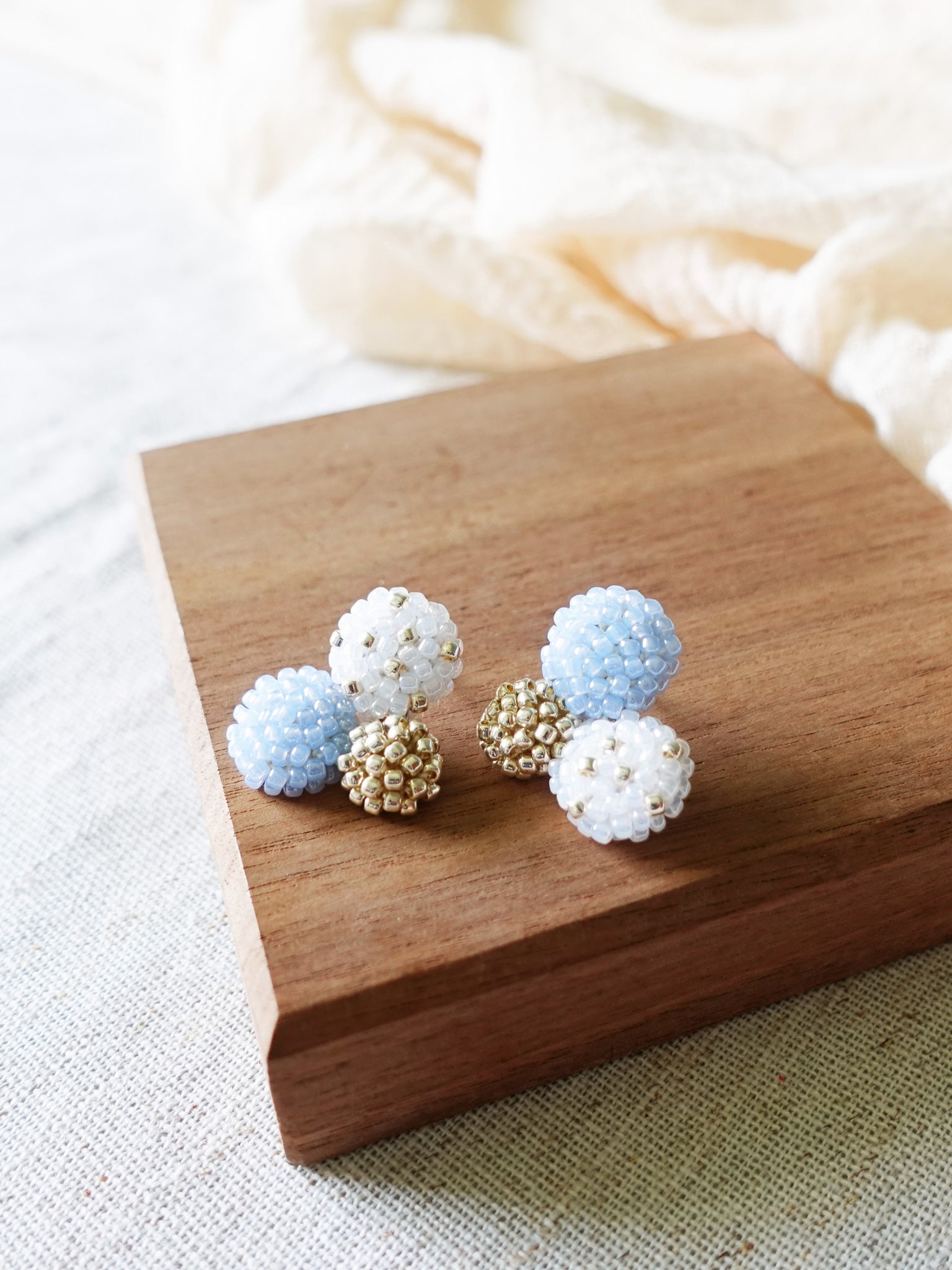 Planetarium Stud Earrings in Blue Display