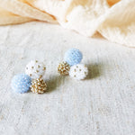 Planetarium Stud Earrings in Blue Right