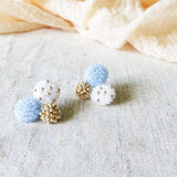 Planetarium Stud Earrings in Blue Right