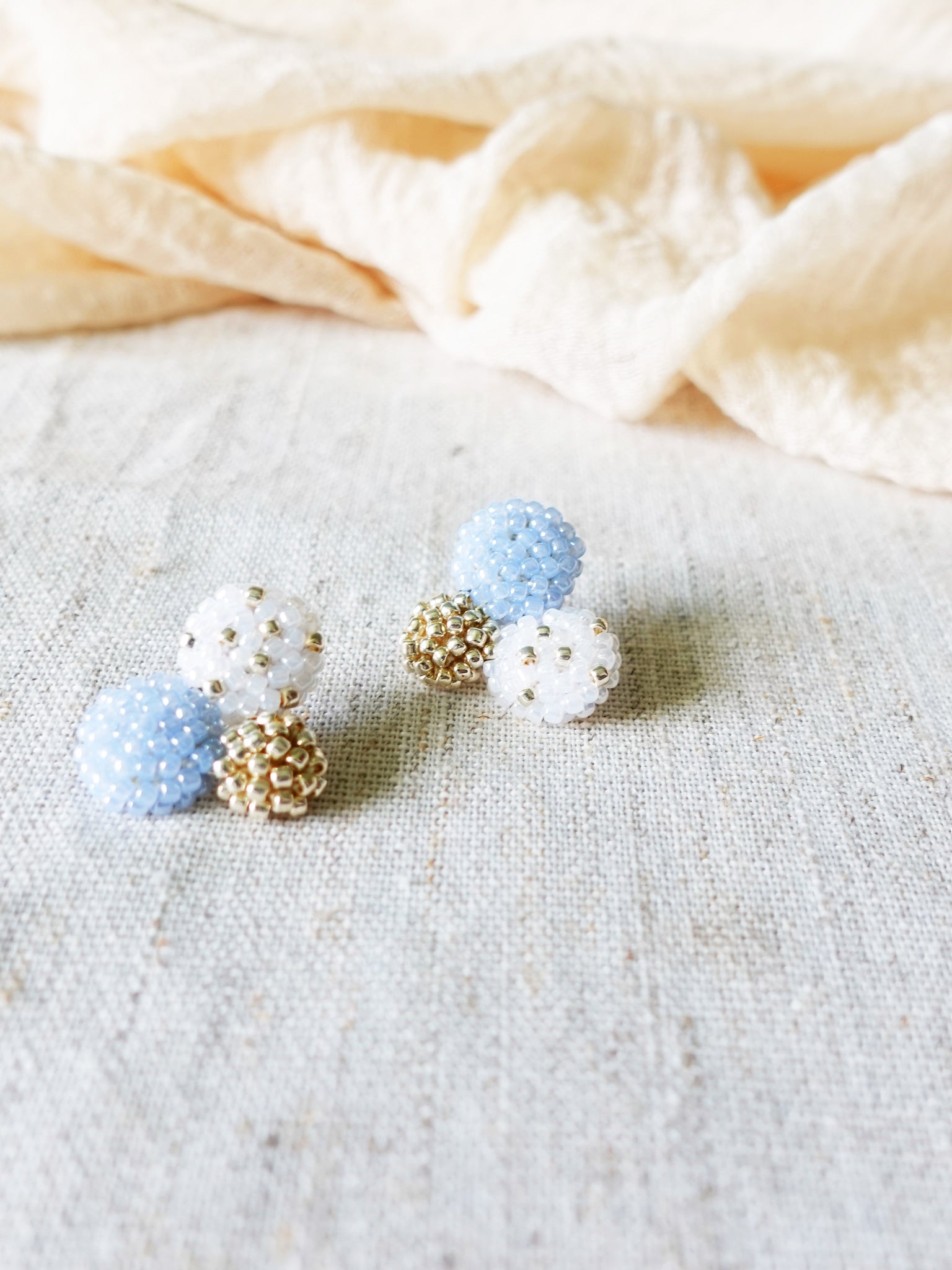 Planetarium Stud Earrings in Blue Right