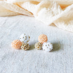 Planetarium Stud Earrings in Orange Right