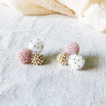 Planetarium Stud Earrings in Purple Front