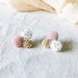Planetarium Stud Earrings in Purple Front