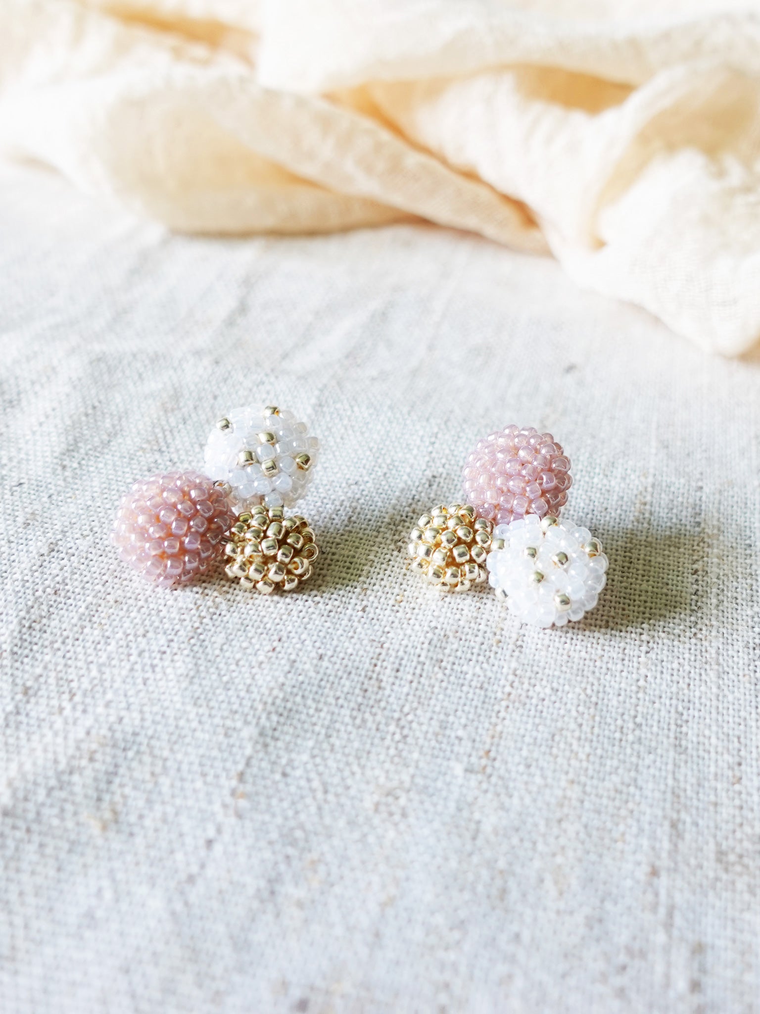 Planetarium Stud Earrings in Purple Front