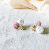 Planetarium Stud Earrings in Purple Left